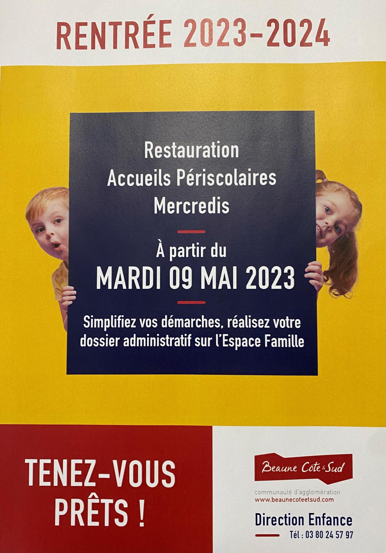 Affiche dossiers inscriptions périscolaires