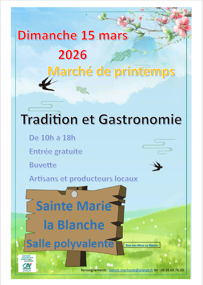 Affiche Marché de Printemps