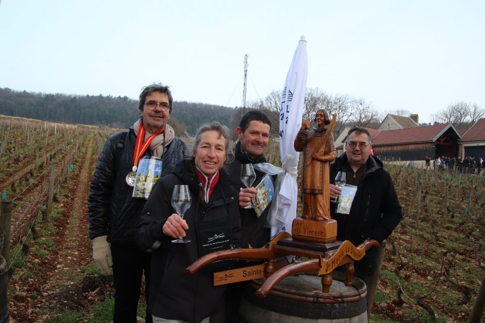 Saint Vincent avec M Quinet et famille Vichon et Collin