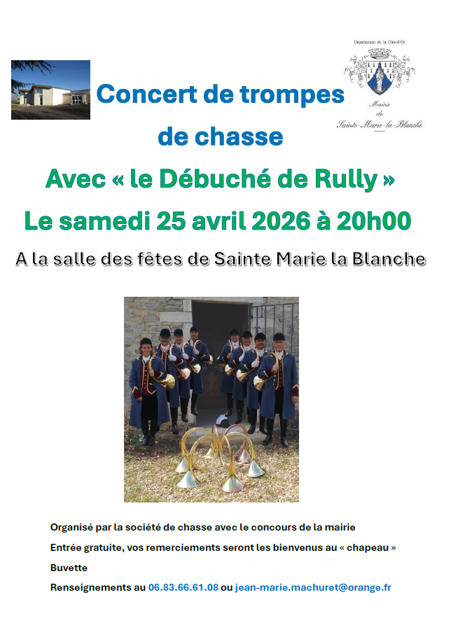 Affiche concert trompes de chasse