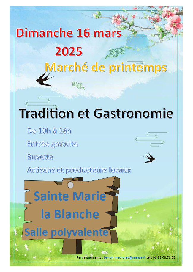 Affiche Marché de Printemps