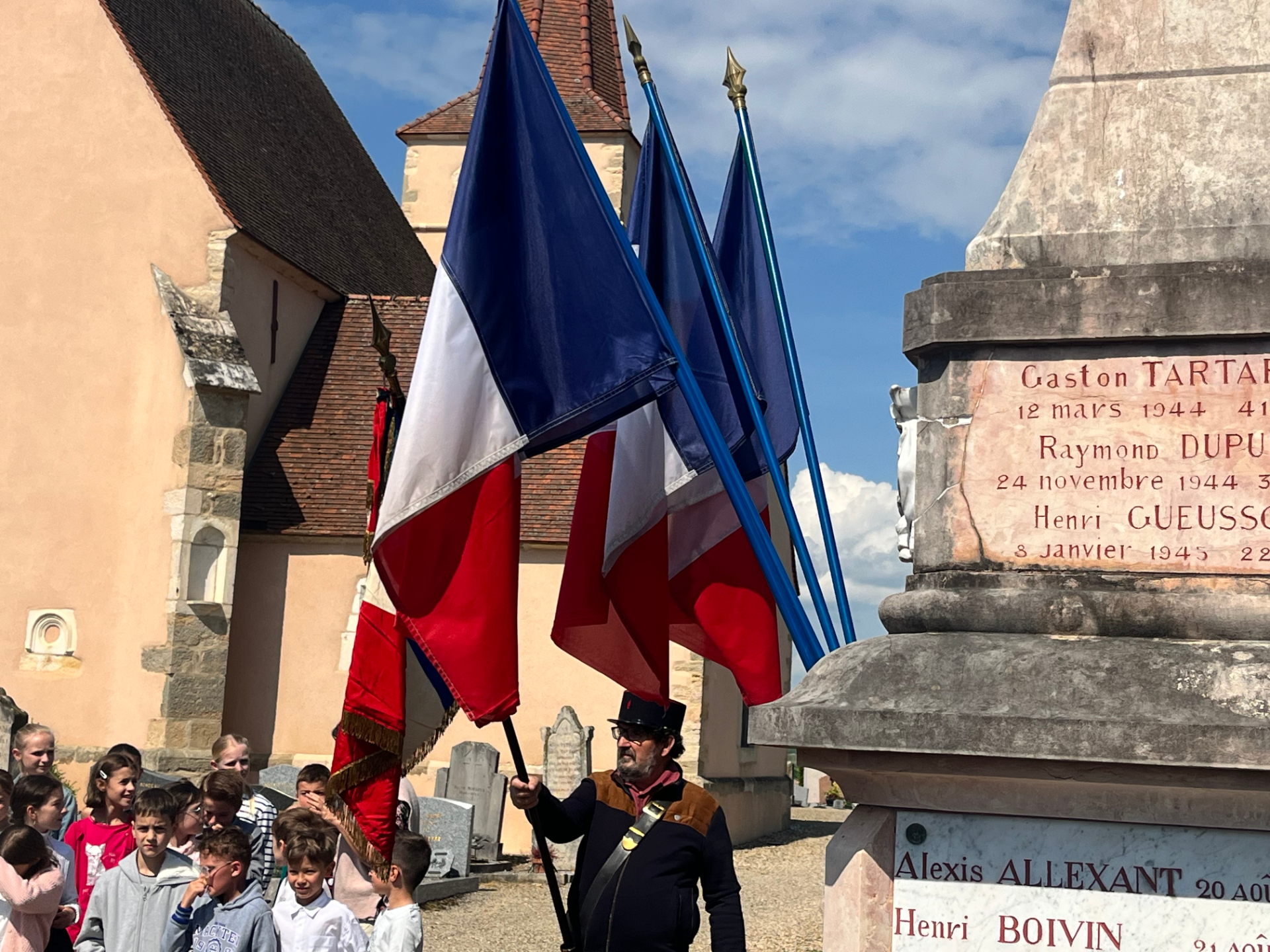 Drapeau et porte Drapeau